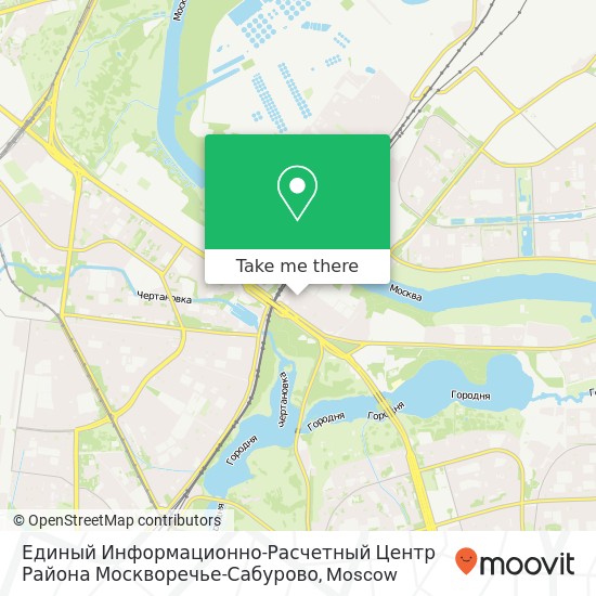 Единый Информационно-Расчетный Центр Района Москворечье-Сабурово map