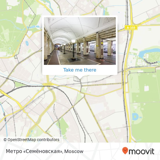 Метро «Семёновская» map