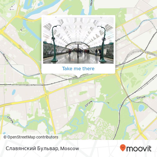 Славянский Бульвар map