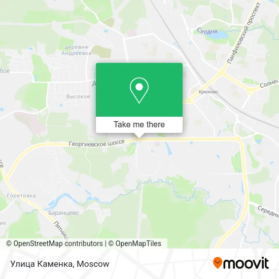 Улица Каменка map