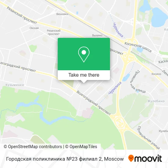 Городская поликлиника №23 филиал 2 map