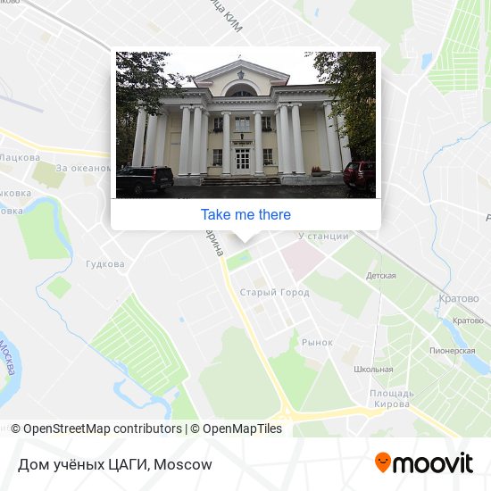 Дом учёных ЦАГИ map