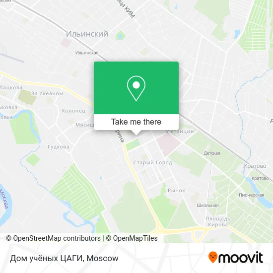 Дом учёных ЦАГИ map