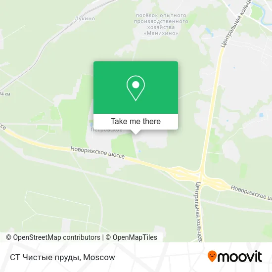 СТ Чистые пруды map