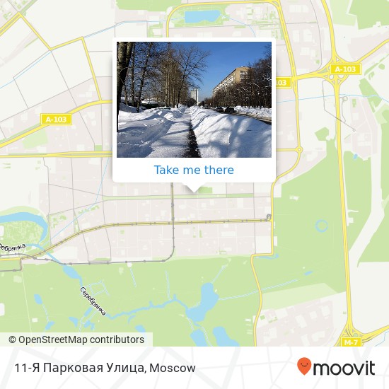 11-Я Парковая Улица map