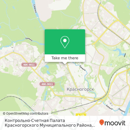 Контрольно-Счетная Палата Красногорского Муниципального Района map