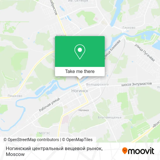 Ногинский центральный вещевой рынок map
