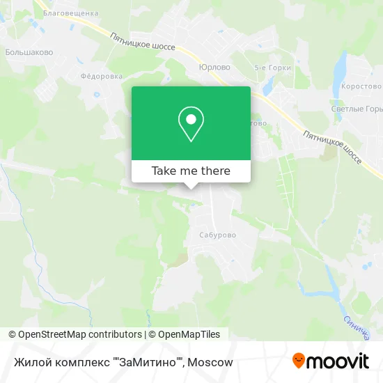 Жилой комплекс ""ЗаМитино"" map