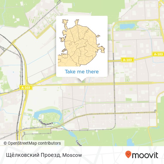 Щёлковский Проезд map