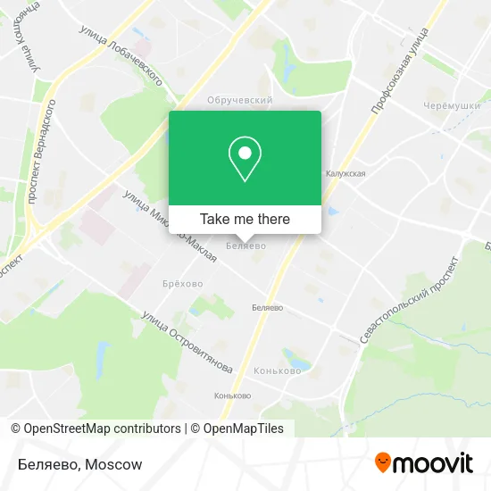 Беляево map