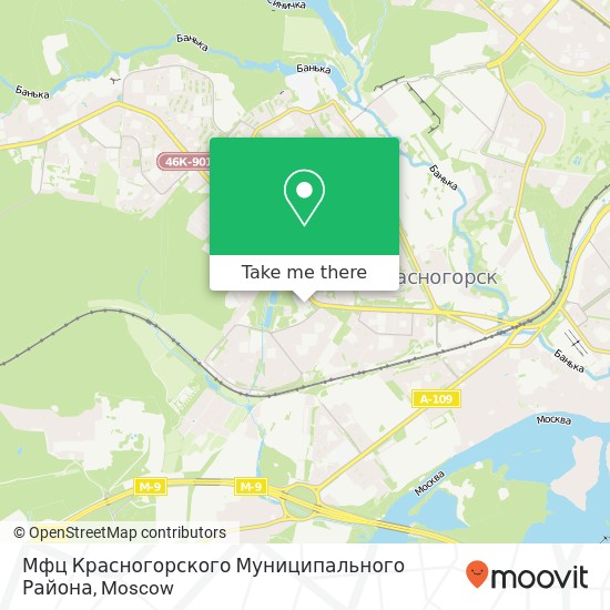 Мфц Красногорского Муниципального Района map