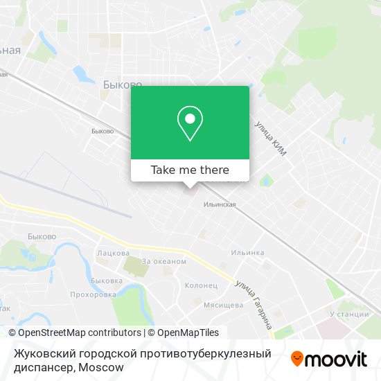 Жуковский городской противотуберкулезный диспансер map