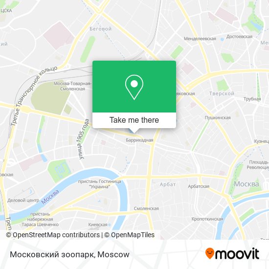 Московский зоопарк map