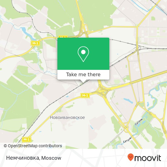 Немчиновка map