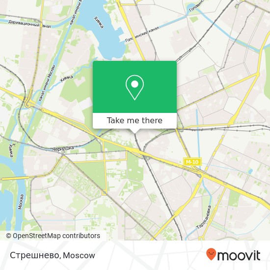 Стрешнево map