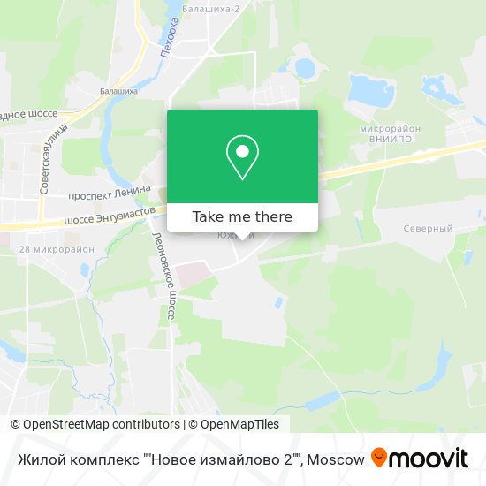 Жилой комплекс ""Новое измайлово 2"" map