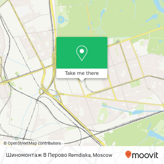 Шиномонтаж В Перово Remdiska map