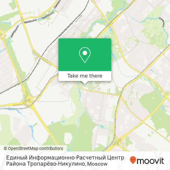 Единый Информационно-Расчетный Центр Района Тропарёво-Никулино map