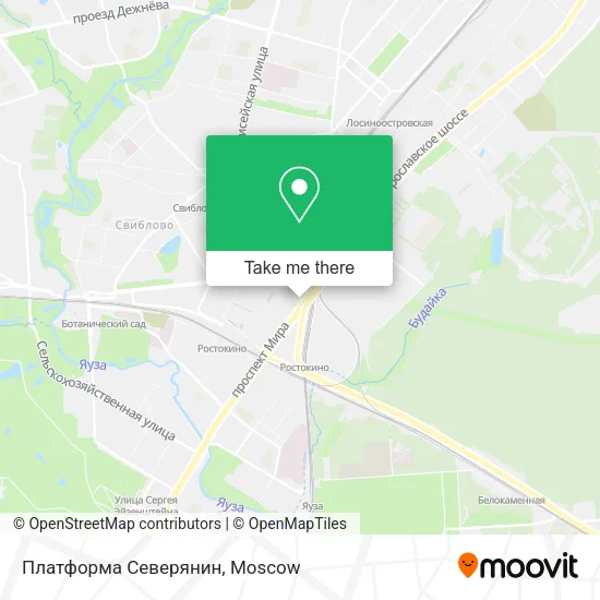 Платформа Северянин map