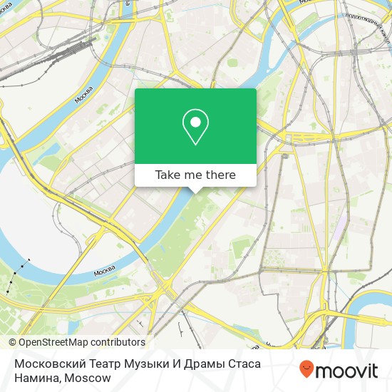 Московский Театр Музыки И Драмы Стаса Намина map