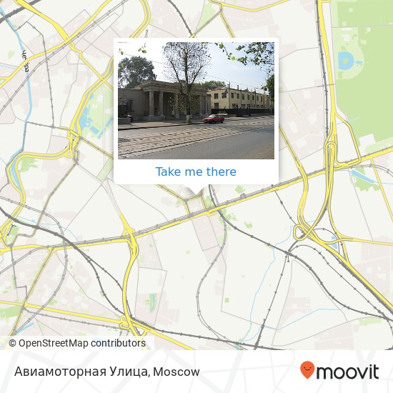 Авиамоторная Улица map