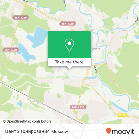 Центр Тонирования map