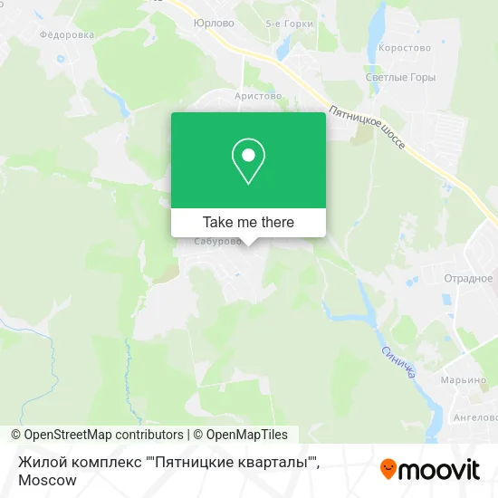 Жилой комплекс ""Пятницкие кварталы"" map