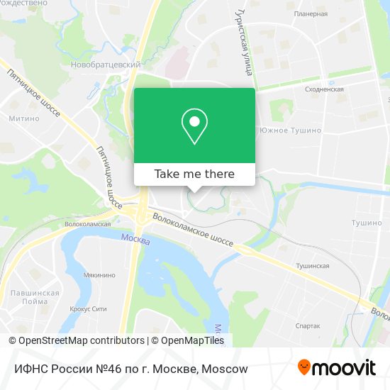 ИФНС России №46 по г. Москве map