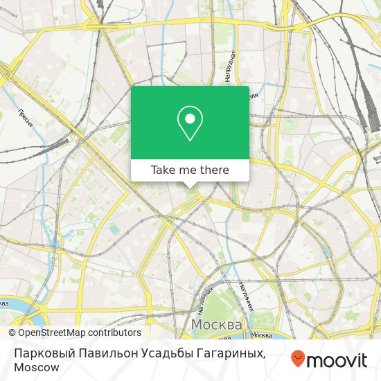 Парковый Павильон Усадьбы Гагариных map