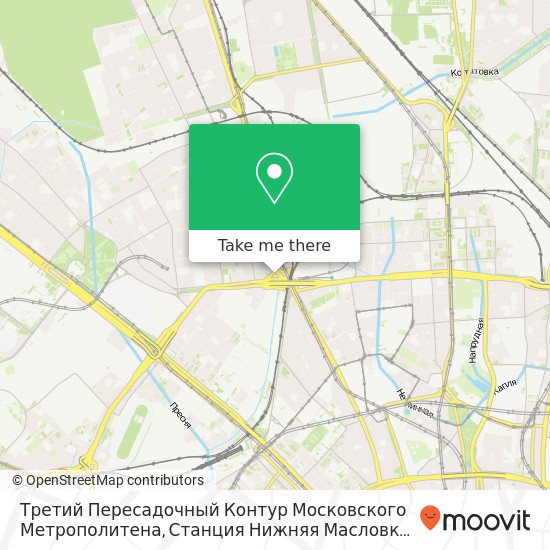 Третий Пересадочный Контур Московского Метрополитена, Станция Нижняя Масловка map