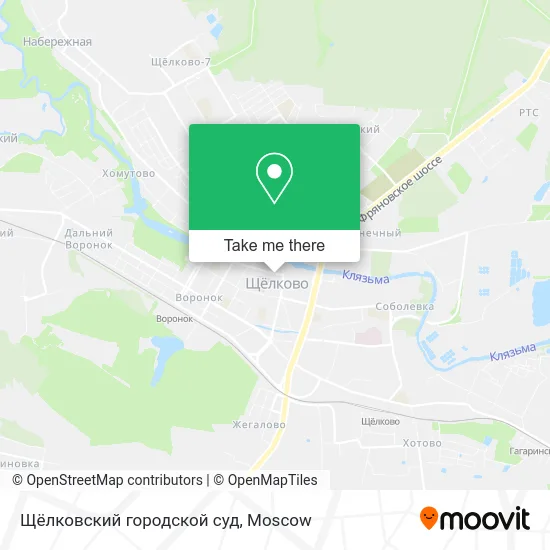 Щёлковский городской суд map