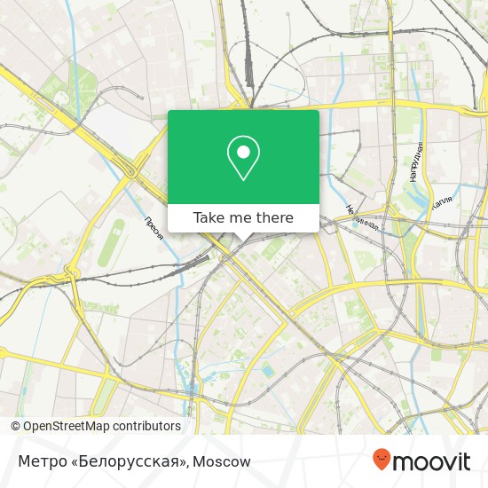 Метро «Белорусская» map