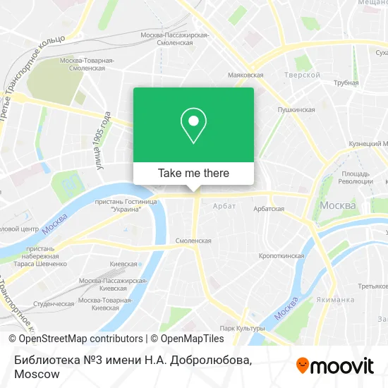 Библиотека №3 имени Н.А. Добролюбова map