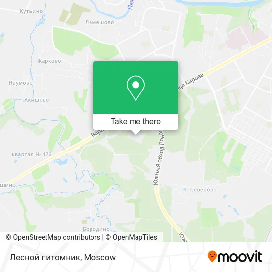Лесной питомник map