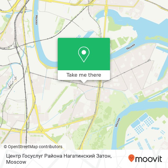 Центр Госуслуг Района Нагатинский Затон map