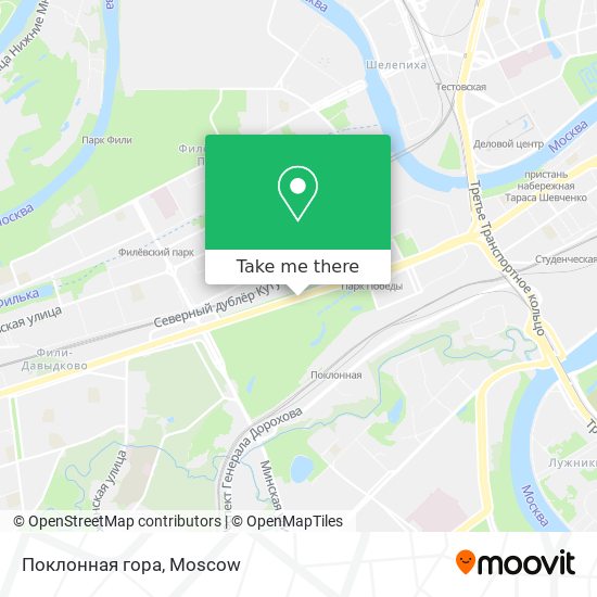 Поклонная гора map