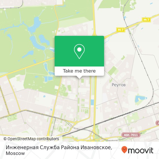 Инженерная Служба Района Ивановское map