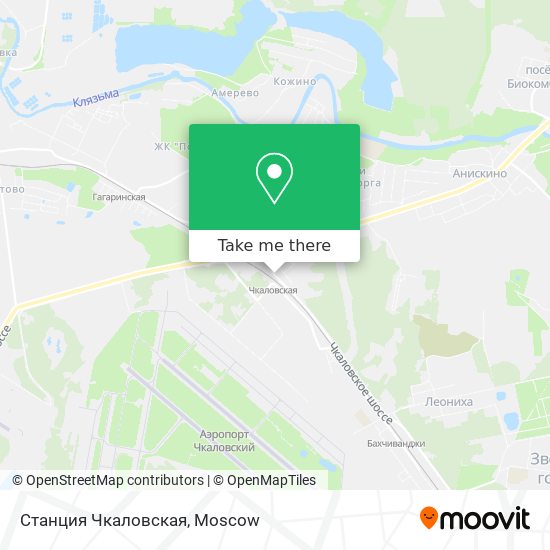 Станция Чкаловская map