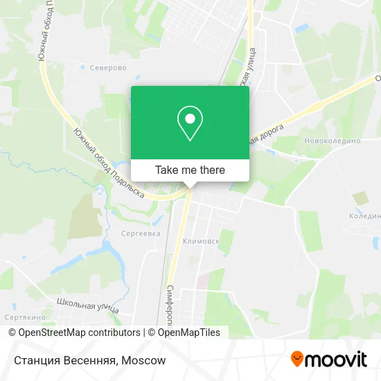 Станция Весенняя map