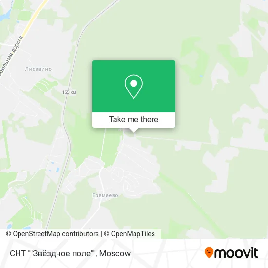 СНТ ""Звёздное поле"" map