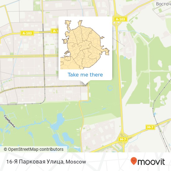 16-Я Парковая Улица map