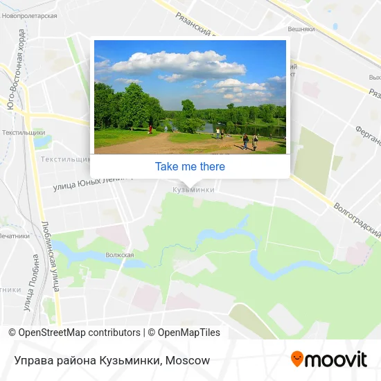 Управа района Кузьминки map