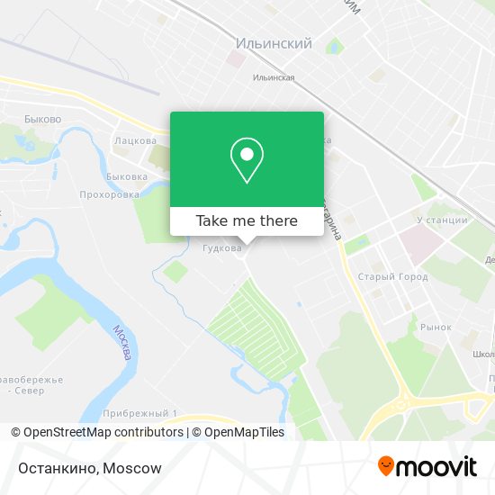 Останкино map