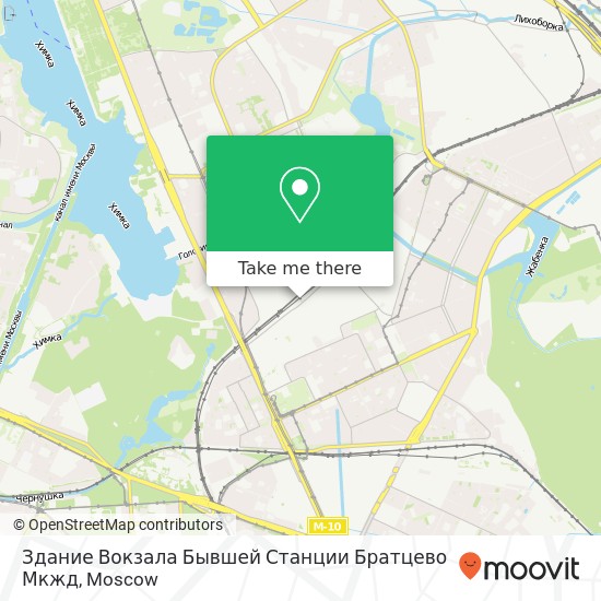 Здание Вокзала Бывшей Станции Братцево Мкжд map