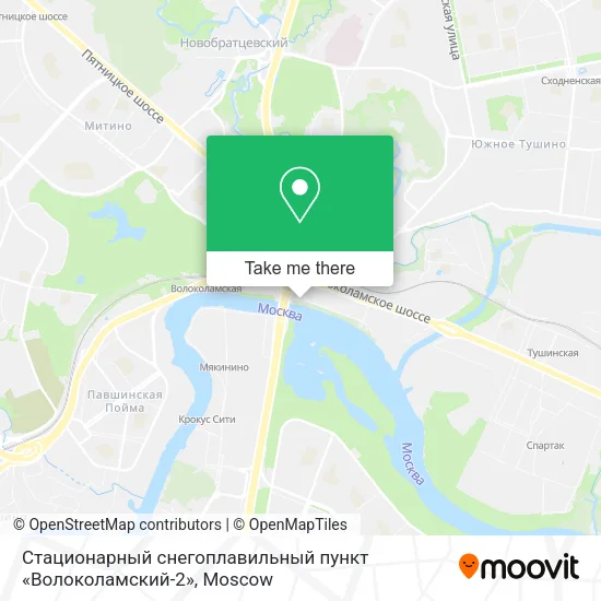 Стационарный снегоплавильный пункт «Волоколамский-2» map