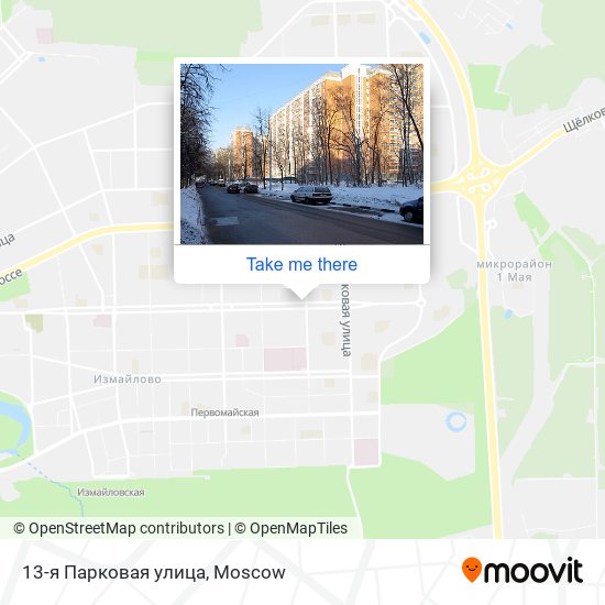 13-я Парковая улица map