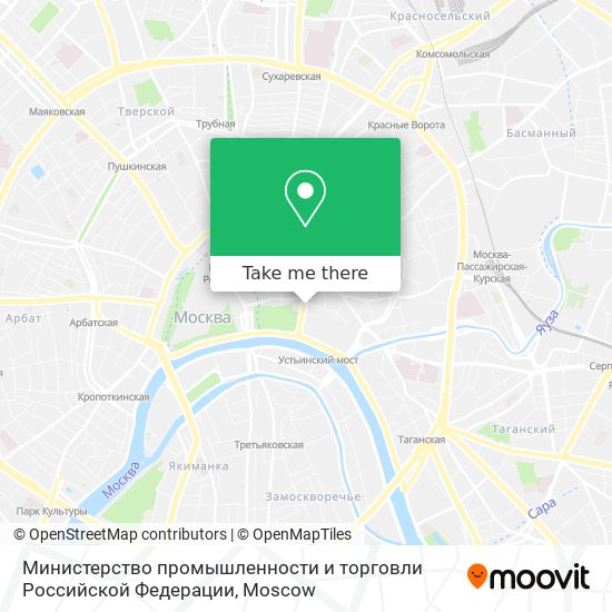 Министерство промышленности и торговли Российской Федерации map