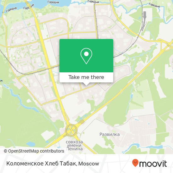 Коломенское Хлеб Табак map