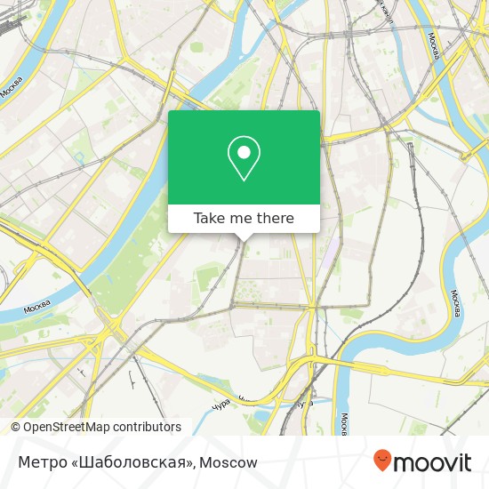 Метро «Шаболовская» map