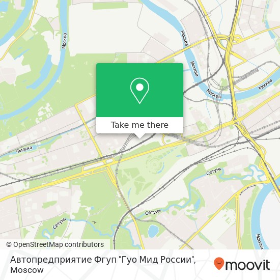 Автопредприятие Фгуп "Гуо Мид России" map
